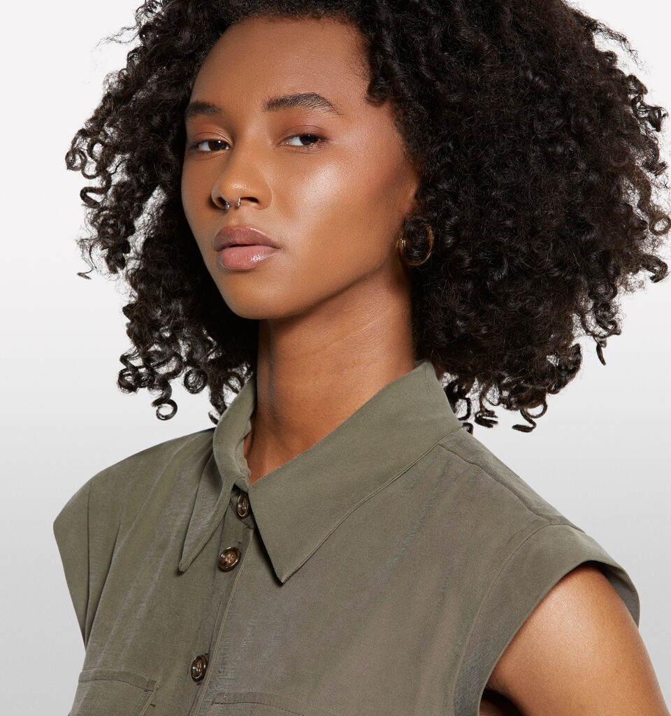 Tuta cargo verde militare - tute jumpsuit da donna - Verde Militare | Sisley image number 4